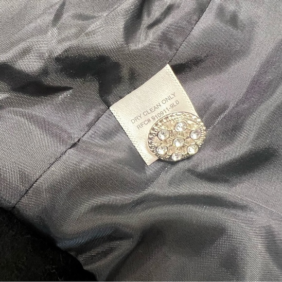 Vtg Y2K Black Velvet Whimsigoth Steampunk Vamp Blazer Jacket Corp Goth Size: 14 - Picture 13 of 16